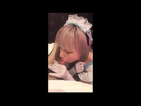 ❤️ Японы шүтээн [маюка], Францын үйлчлэгчийн хувцас, 1-р хэсэг, лосьоноор дарж, хөхрөх ❤️ Шууд гэдсээр порно манайд